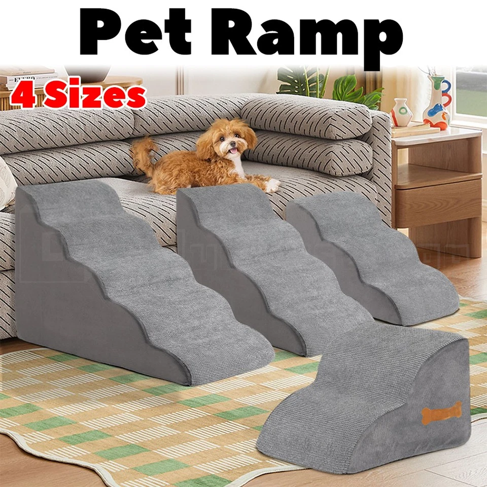 Pet Ramp Foam Dog Steps Stairs Portable Cat Washable Climb Ladder For Bed Sofa Z - image 1 of 4
