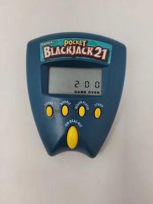 Vintage 1999 Radica Pocket Black Jack 21 Electronic Hand *TESTED* - Image 1 of 4