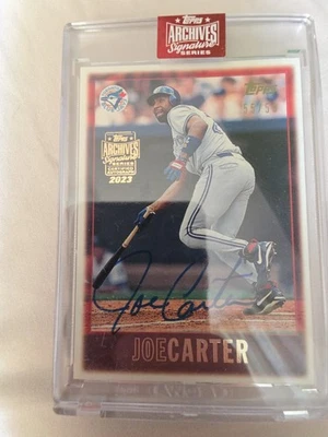 2023 Topps Archives Signature Series Joe Carter Auto 55/59 Toronto Blue Jays - Image 1 of 3
