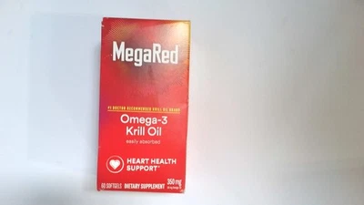 MegaRed Omega-3 Aceite de Krill Apoyo a la Salud del Corazón 60 Cápsulas Blandas 11/2025 Foto 1 de 2