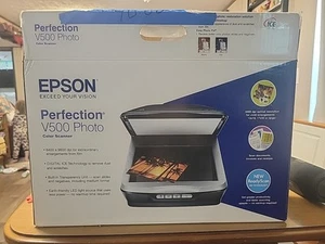 Epson Perfection V500 Photo Color Flatbed Scanner NEW in BOX - Photo 1/2