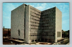 Mayo Clinic, Estatua del Hombre y la Libertad, Entrada, Postal de Colección de Rochester Minnesota - Imagen 1 de 2