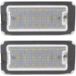 2x COPPIA LUCE TARGA POSTERIORE LED PER FIAT 500 2007- - Foto 1 di 2