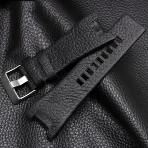 New 32MM Notched Leather Strap For Diesel DZ1216 DZ4287 DZ4246 Watch Strap - Picture 1 of 13