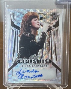 2023 Leaf Pop Century Silver  Wave Prismatic Autograph Auto Linda Ronstadt 10/12