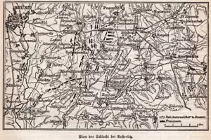 Schlacht bei Austerlitz 1805 +Kleines Kärtchen+ Brünn,Brno,Slavkov,Schlapanitz - Bild 1 von 2