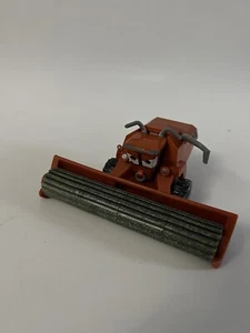Disney Pixar Cars Frank Combine Harvester Tractor Orange Diecast Metal 4” - Picture 1 of 5