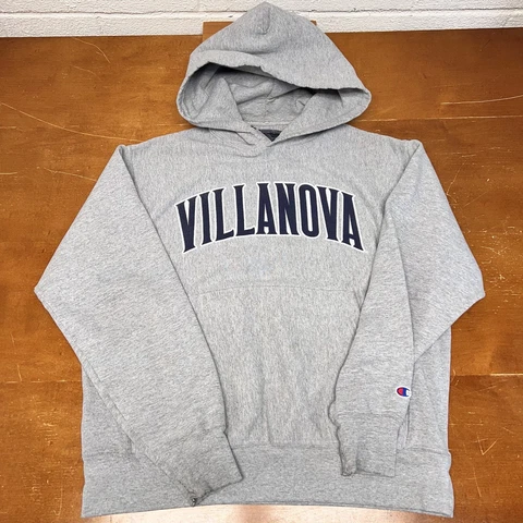 Villanova Wildcats Sweatshirt Mens Medium Gray Pullover Champion Reverse Weave Cover