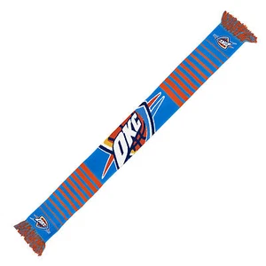 Oklahoma City Thunder Scarf Knit Winter Neck NEW NBA - Big Logo - Team Colors - Imagen 1 de 1