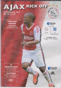 Programma / Programme Ajax Amsterdam v SC Heerenveen 19-04-2013 - Imagen 1 de 1