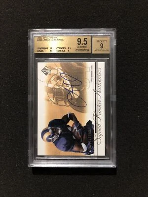 2002 Upper Deck SP Authentic LAMAR GORDON #203 BGS 9.5 💎 ROOKIE AUTO 0670/1150 - Image 1 of 2