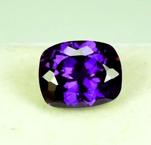 19.50 Ct Natural Purple Sapphire Loose Cushion Cut Gemstone GIE Certified - Picture 1 of 6