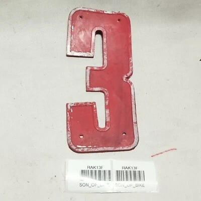 PANEL DE PANTALLA ROJO DIGITAL TECH NUEVO EN STOCK BMX BICICLETA DE LA VIEJA ESCUELA PIN DE EMPUJE 3 Foto 1 de 4