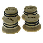 KAISH Maple Wood Knob LP Style Volume Tone Top Hat Knobs for 5.8mm Shaft Pots