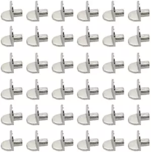 Cabinet Shelf Pegs 80 Pack Metal Bracket Support Pins 5Mm 1/5 Inch L Shaped Shel - Picture 1 of 12