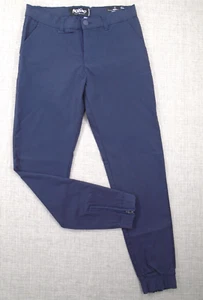 Mossimo Women's Stretch Pants 28" Waist Navy Blue Skinny Elastic Waist Band - Picture 1 of 15