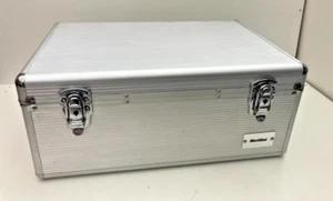 CD Box Case DJ's equipment Meritline Suitcase Holds 425 Silver - Afbeelding 1 van 20