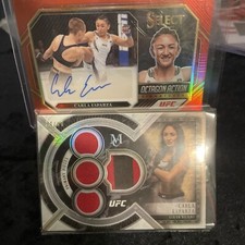 2018 topps ufc museum collection Carla Esparza 14/50 Quad Patch Plus Select Auto