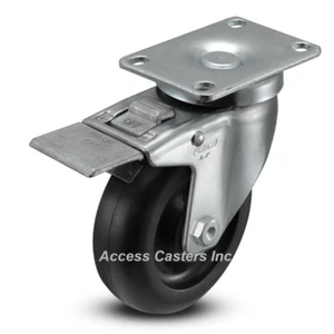 AS40P1PODTL 4" Swivel Caster with423 Total Lock Brake - Picture 1 of 2