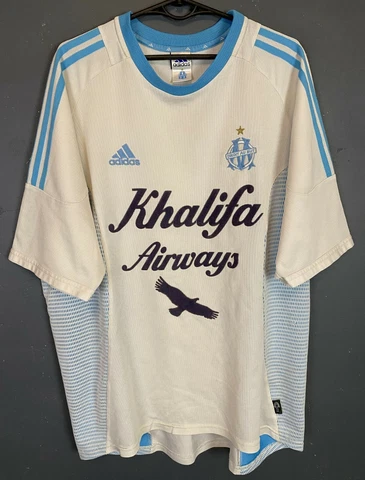 MEN ADIDAS FC OLYMPIQUE MARSEILLE 2002/2003 SOCCER FOOTBALL SHIRT JERSEY SIZE XL Cover