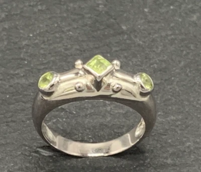 Ring  Peridot  925er Silber    Gr. 56 - Bild 1 von 4
