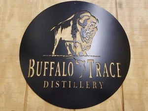 Buffalo Trace Bourbon Metal Wall Art Plasma Cut Home Decor Gift Idea - Picture 1 of 2