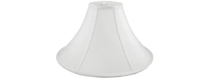 Round Coolie Bell Lampshade in White 25" - Picture 1 of 1