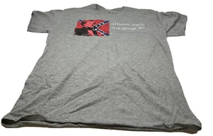 Jefferson Davis Short Sleeve Hanes T-Shirt - Mens M - Gray - Picture 1 of 2