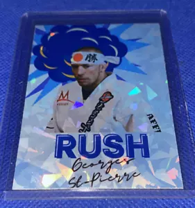 Georges St-Pierre RUSH Custom UFC MMA Refractor Rookie Holo Prizm Trading Card - Picture 1 of 4