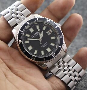 Vintage Citizen Diver Look Automatic 21J Rotating Bezel Date Japan Made Watch