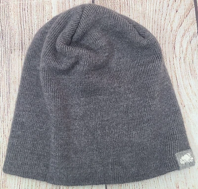 Gorro gris Roots Canada adulto talla única se adapta a la mayoría acanalado otoño invierno Foto 1 de 4