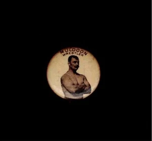 EXTREM SELTEN 1896 WILLIAM MULDOON CHAMPION WRESTLER Pinback Button Wrestling - Bild 1 von 1