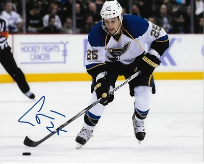 Foto Autografiada St Louis Blues Chris Stewart 8x10 Original Foto 1 de 2