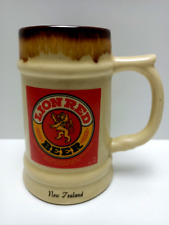Lion Red Beer Handle / Mug / Stine - New Zealand - 15 cm Tall - Ceramic - GC