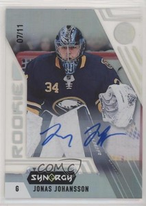 2020-21 Upper Deck Synergy Rookie Auto /11 Jonas Johansson #93 Rookie Auto RC