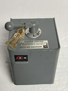 CUTLER-HAMMER DRUM SELECTIVE SPEED CONTROLLER - Picture 1 of 12