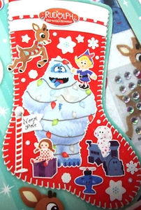 Haz tu propia media de fieltro Rudolph pegatinas y gemas de reno nariz roja edad 6+ - Imagen 1 de 5