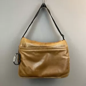 Wilsons Leather M Julian Distressed Leather Messenger Bag Flap Over Brown - Picture 1 of 13