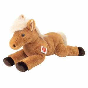 Teddy Hermann Pferd liegend Kuscheltier Stofftier Bauernhoftier Braun 48 cm - Bild 1 von 3