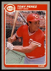 1985 Fleer - Tony Perez #546 Cincinnati Reds Baseball Card - Picture 1 of 2