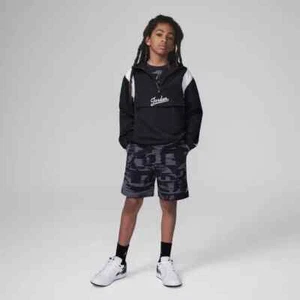 JORDAN Big Boys MJ Flight MVP Printed Woven Shorts Black Size S - Picture 1 of 6