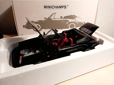 1:18 Porsche 911 Carrera 3.2 Cabriolet Bj.83 * ALL OPEN *NEU *Schwarz Minichamps - Bild 1 von 4