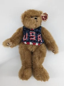Ty Beanie Babies Collectibles DIGBY 1993 Jointed Bear USA Sweater Style 6013 Tag - Picture 1 of 8