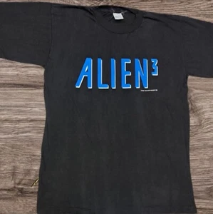 Vintage ALIEN 3 Movie Single Stitch T Shirt size XL Black 1992 FOX Promo Tee - Picture 1 of 9