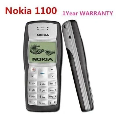 Nokia 1100 Classic Unlocked 2G GSM 900/1800MHz cellphone +1 Year WARRANTY - Image 1 of 4