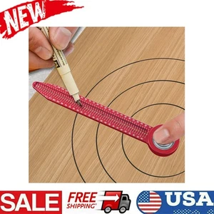 Aluminum Woodworking Circle Scribe Gauge 146MM Tape Drawing Compass Ruler Home - Picture 1 of 7