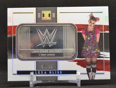 2022 WWE IMPECCABLE ALEXA BLISS 1 TROY OUNCE SILVER BAR 04/35 SSP🔥#37 - Image 1 of 2