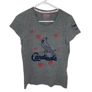 PINK Victorias Secret Major League Baseball Cardinals T shirt womens size large - Picture 1 of 5
