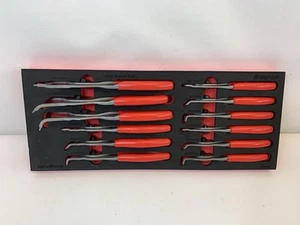 Snap-On SRPCR112 - 12pc Snap Ring Plier Set - Red Handles - Quick Release Button - Bild 1 von 8