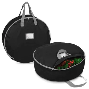 Christmas Wreath Storage Bag 24",2 Pack Artificial Wreath Container,Garland H... - Picture 1 of 5